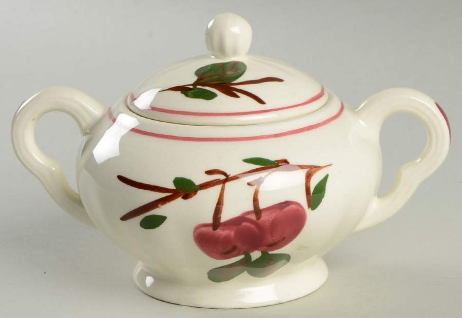 Mountain Crab Sugar Bowl & Lid by Blue Ridge Southern Pottery-1