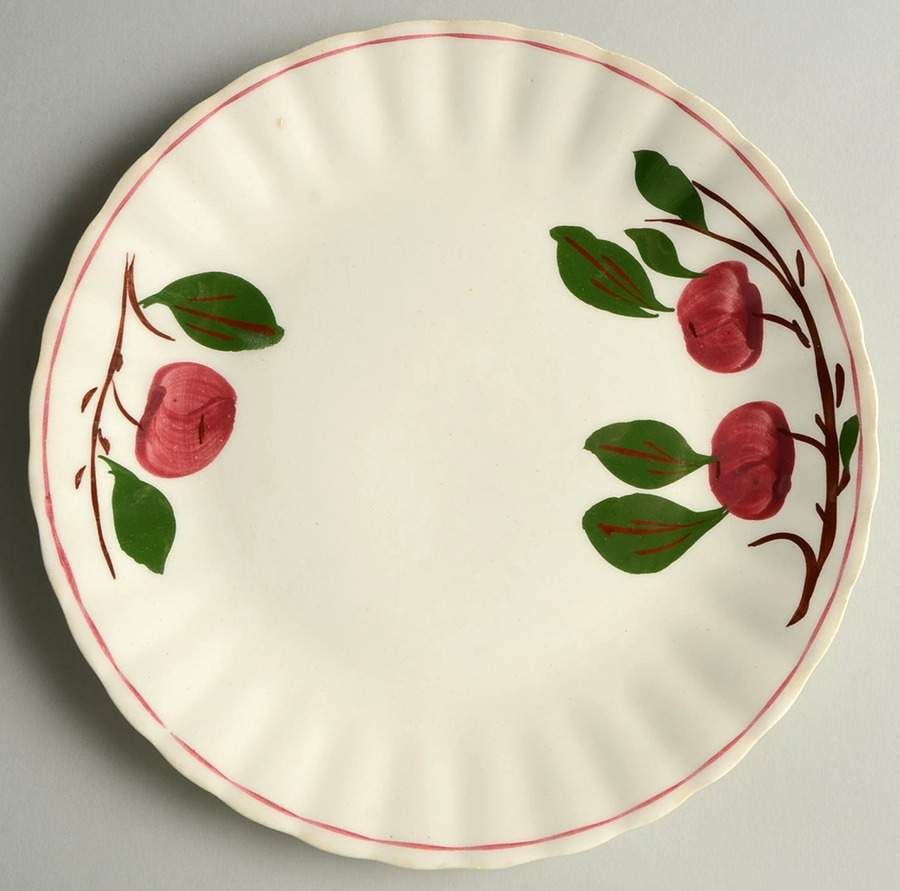 Mountain Crab Salad Plate by Blue Ridge Southern Pottery-1