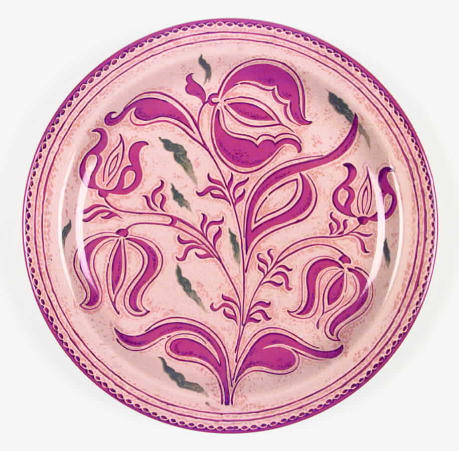 American Folk Art Dinner Plate by Georges Briard-1