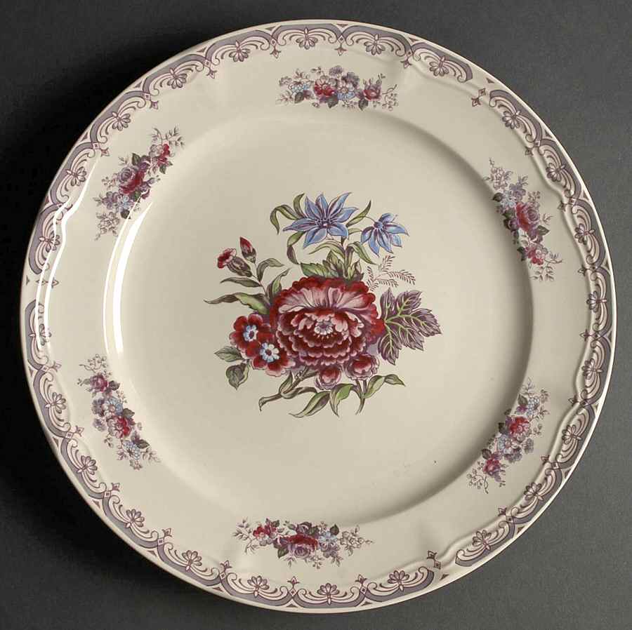 Colonial Rose 12" Chop Plate (Round Platter) by Georges Briard-1
