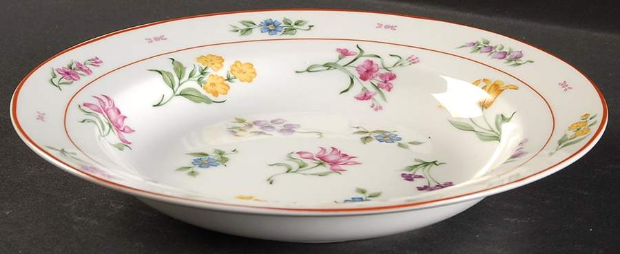 Floral Fantasy Rim Soup Bowl by Georges Briard-1