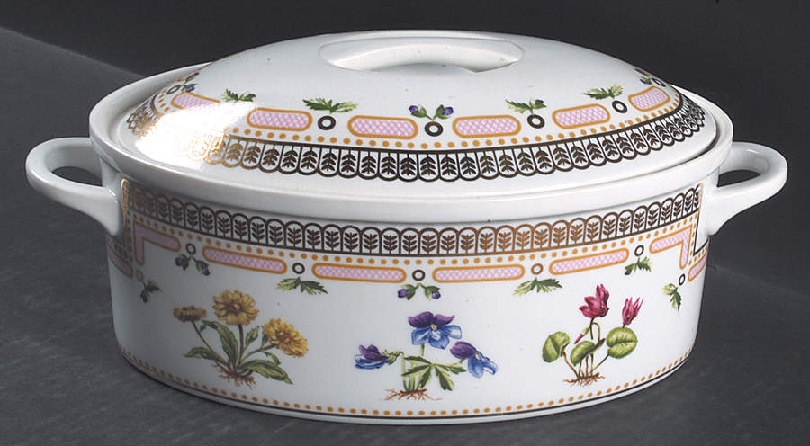 Floral Potpourri 2 Quart Oval Covered Casserole by Georges Briard-1