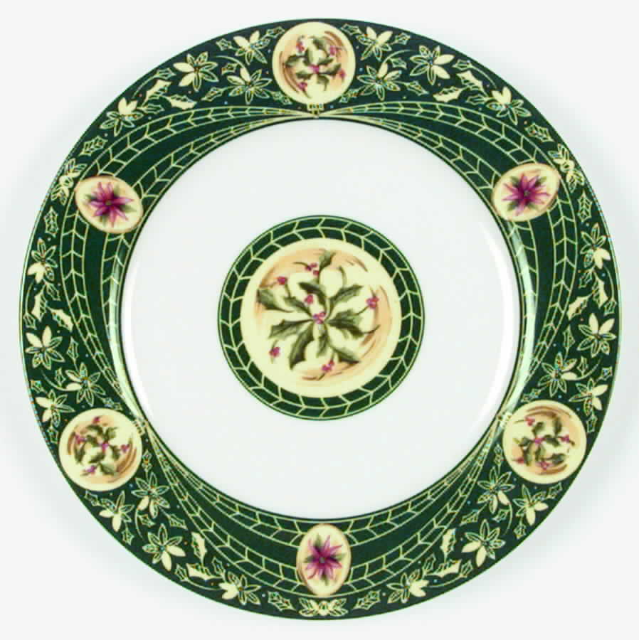 Victorian Christmas Salad Plate by Georges Briard-1