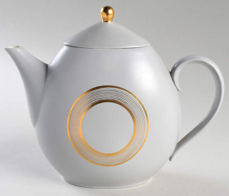 Roman Coin Teapot & Lid by Sascha Brastoff-1