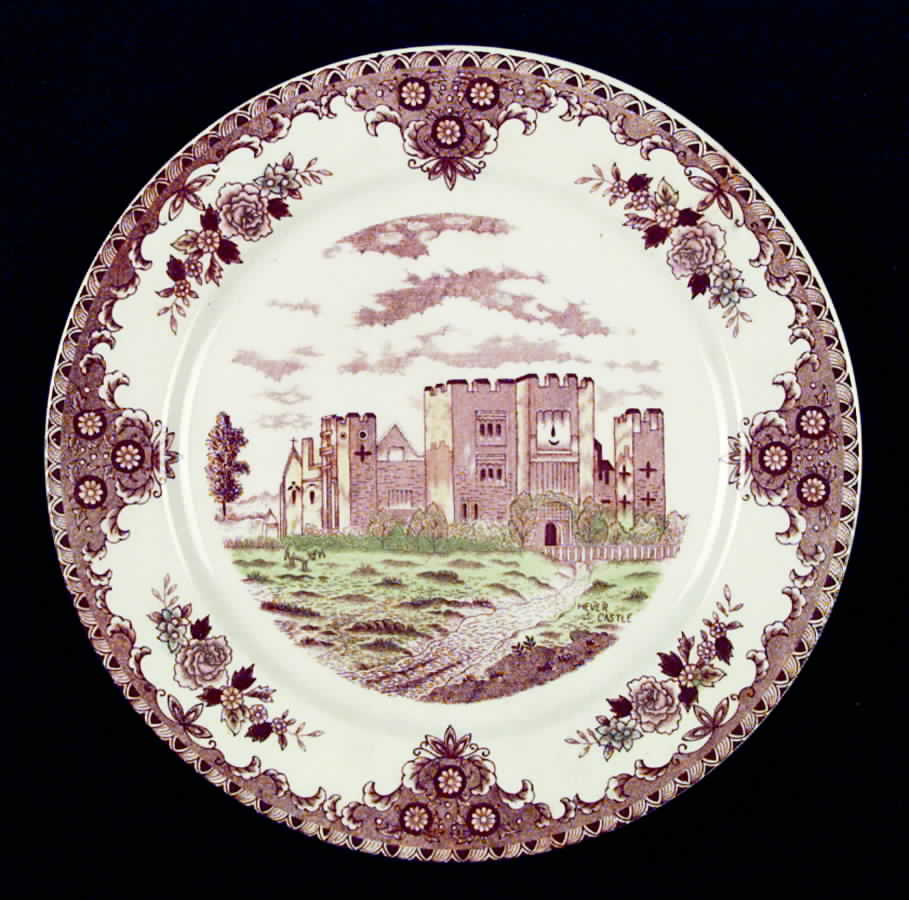 English Castles Dinner Plate by Brown & Ritchie-1