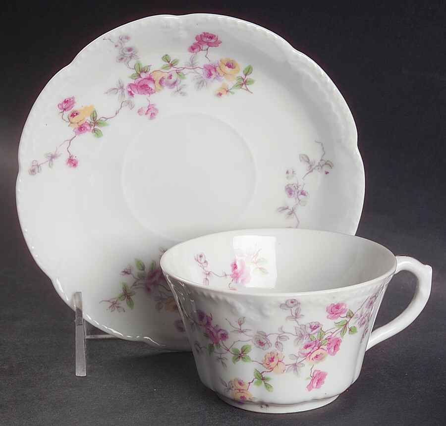 5789 Flat Cup & Saucer Set by Bassett-1