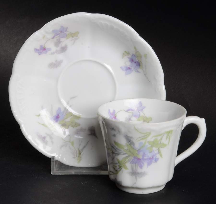 5186 Flat Demitasse Cup & Saucer Set by Bassett-1