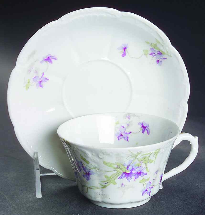 5186 Flat Cup & Saucer Set by Bassett-1