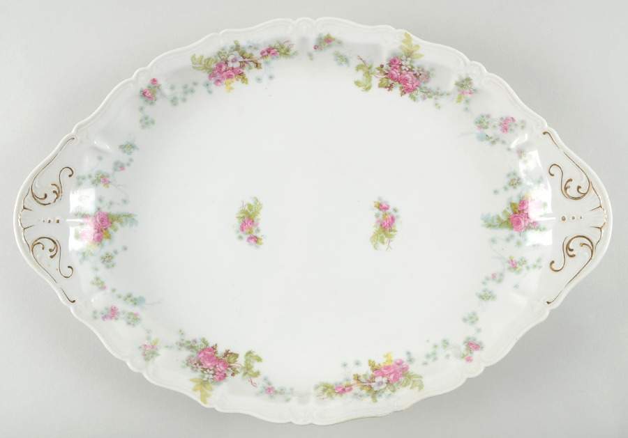 BSS10 17" Oval Serving Platter by Bassett-1