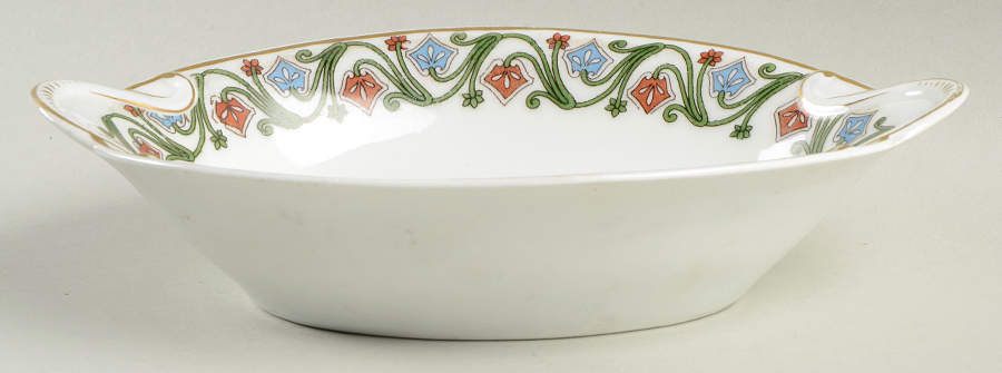 BSS13 (LIMOGES) AUSTRIA 9" Oval Vegetable Bowl by Bassett-1