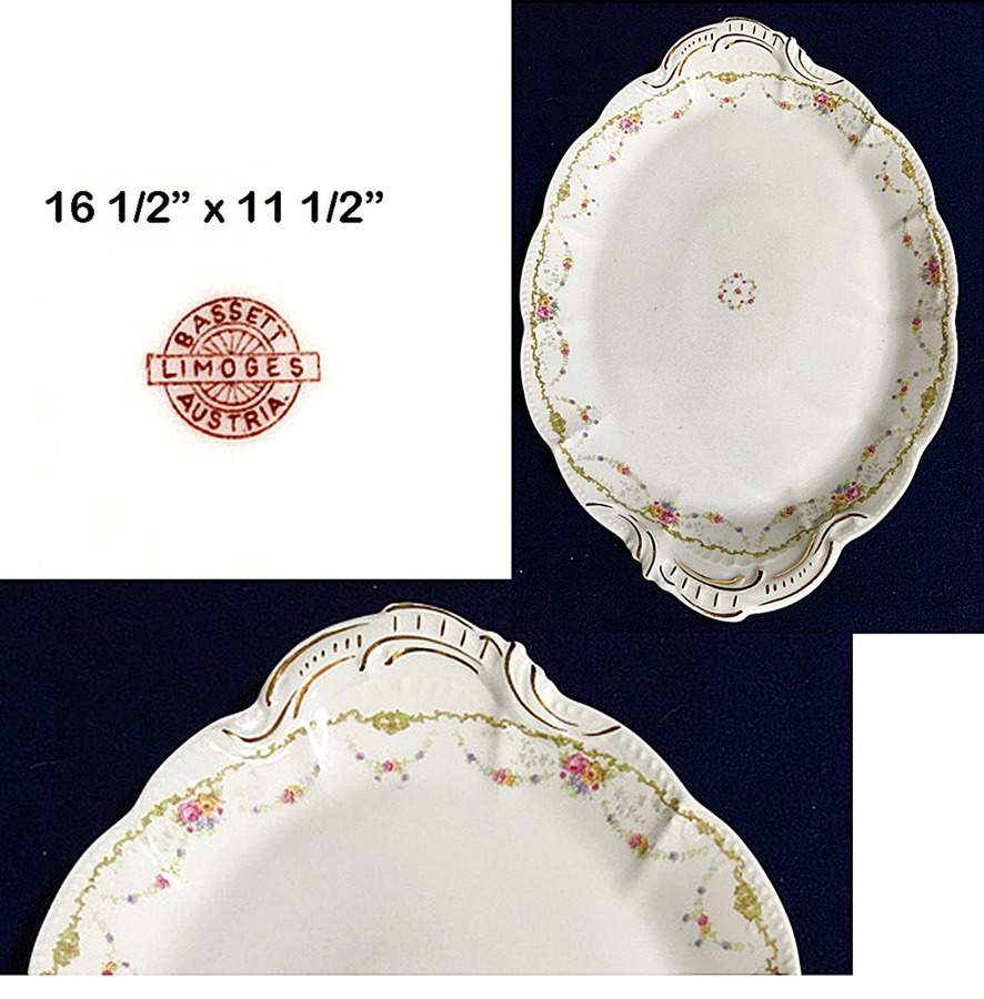 BSS16 16" Oval Serving Platter by Bassett-1