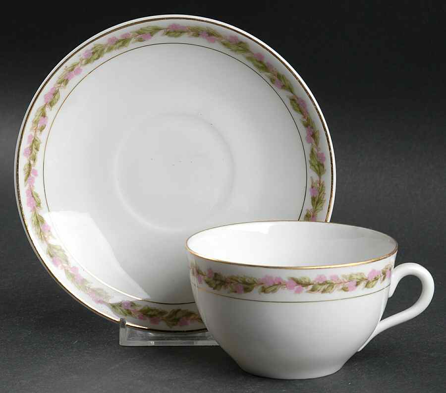 11532 Flat Cup & Saucer Set by Bassett-1
