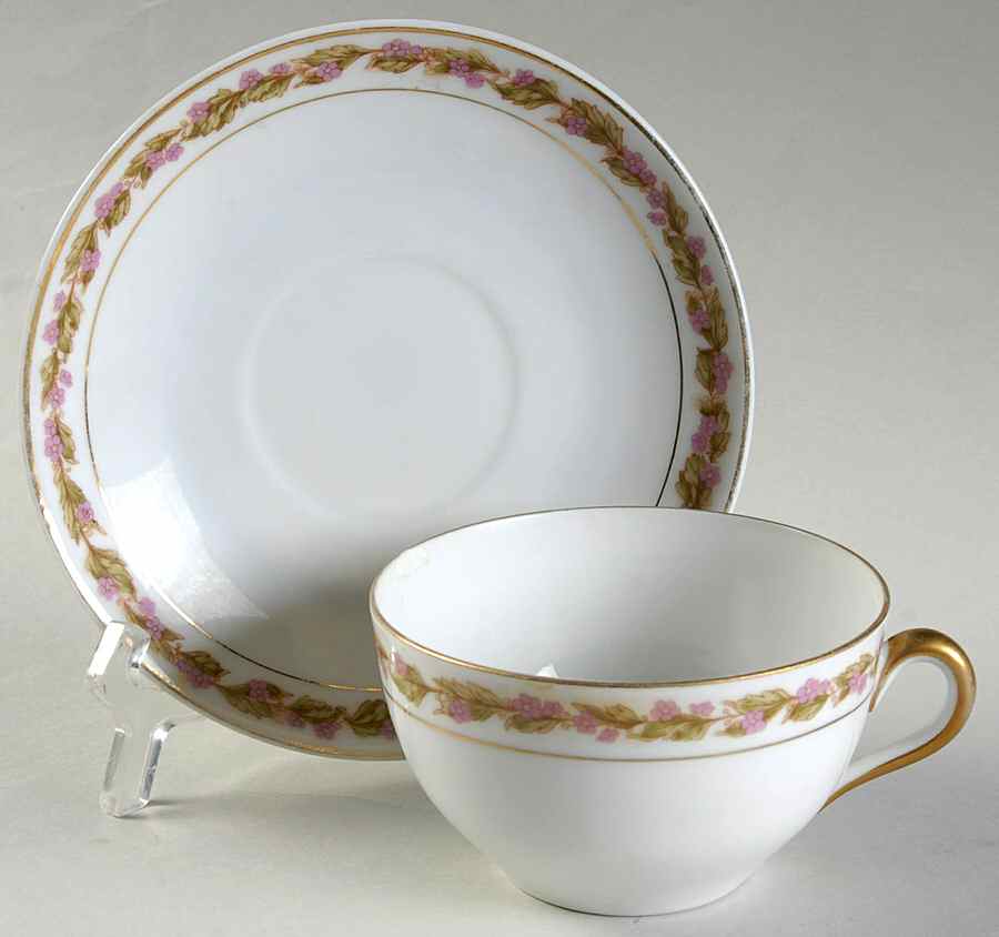 11532 Flat Cup & Saucer Set by Bassett-1