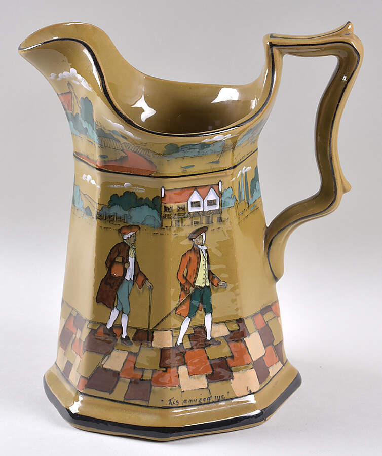 Ye Olden Days 40 Oz Pitcher by Buffalo Pottery-1