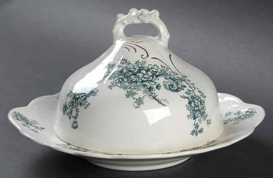 Seneca Round Covered Butter by Buffalo Pottery-1