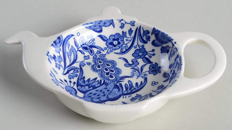 Blue Bird-Regal Peacock Tea Bag Holder by Burgess & Leigh-1