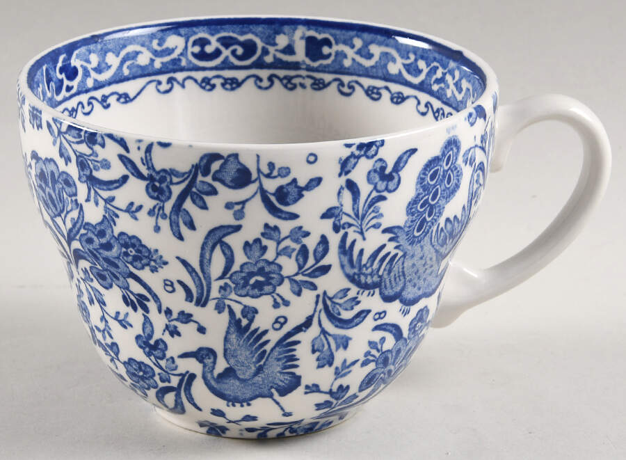 Blue Bird-Regal Peacock Breakfast Cup by Burgess & Leigh-1