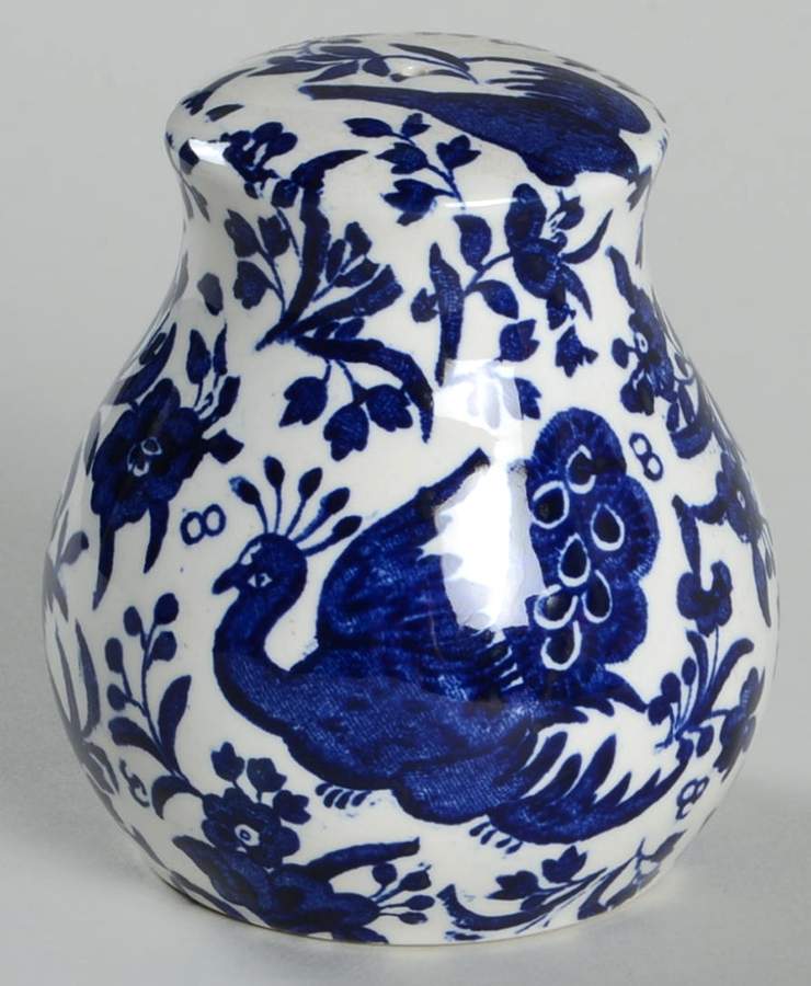 Blue Bird-Regal Peacock Salt Shaker by Burgess & Leigh-1