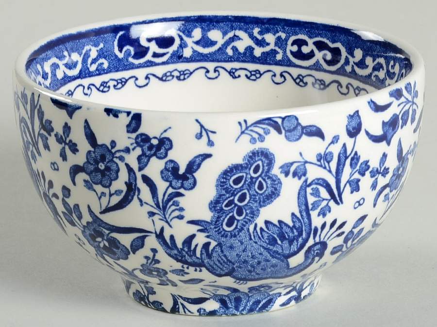Blue Bird-Regal Peacock 4" All Purpose Bowl by Burgess & Leigh-1