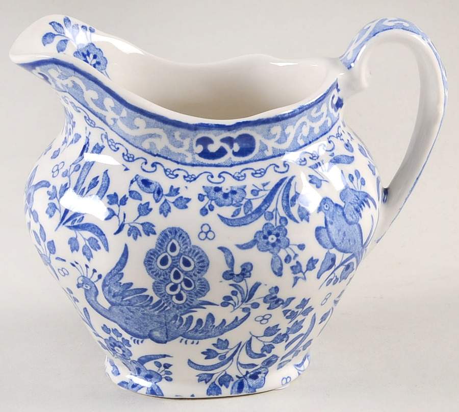 Blue Bird-Regal Peacock Creamer by Burgess & Leigh-1