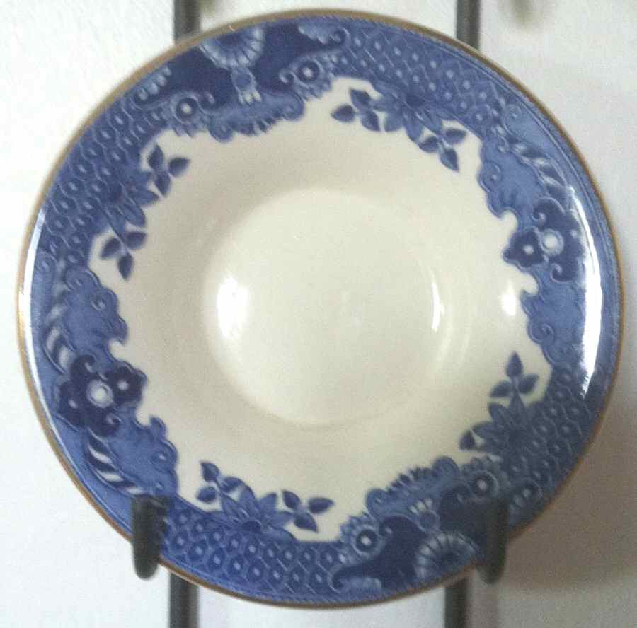 Willow Blue (Gold Trim) Saucer for Demitasse Cup by Burgess & Leigh-1