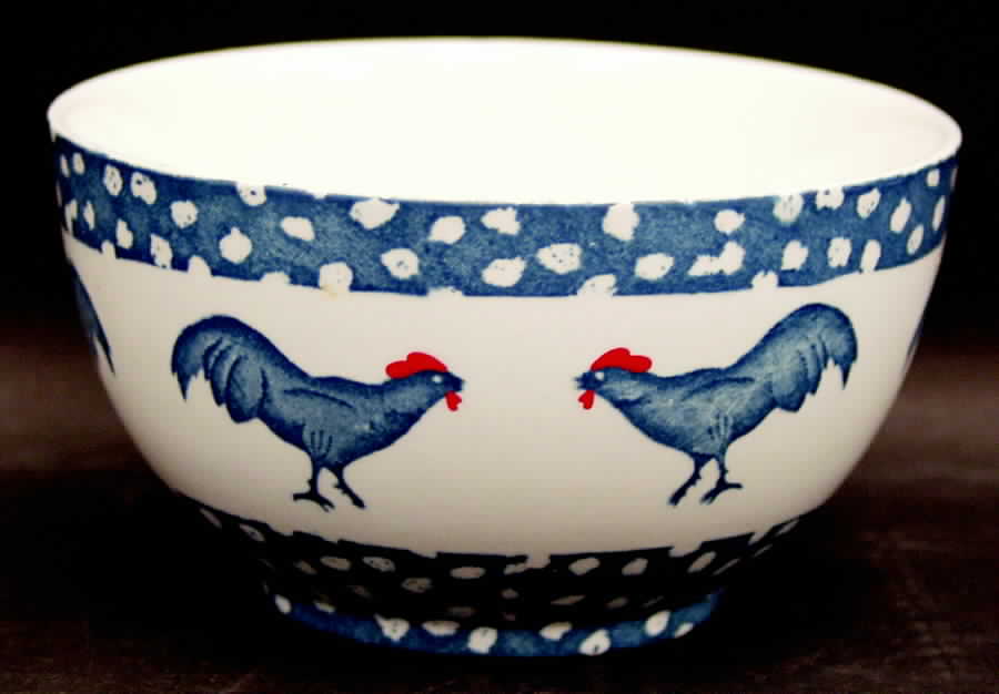 Chanticleer Cranberry Bowl by Burgess & Leigh-1