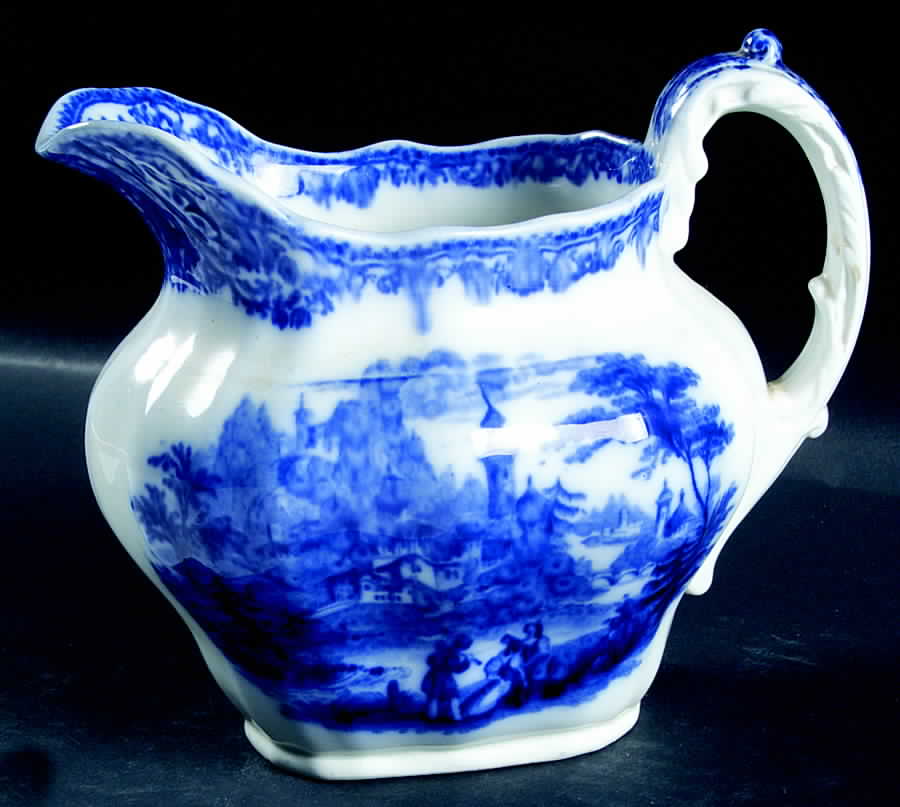 Non Pareil (Flow Blue) 28 Oz Pitcher by Burgess & Leigh-1