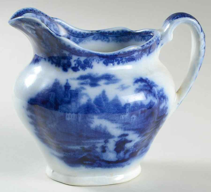 Non Pareil (Flow Blue) 16 Oz Pitcher by Burgess & Leigh-1