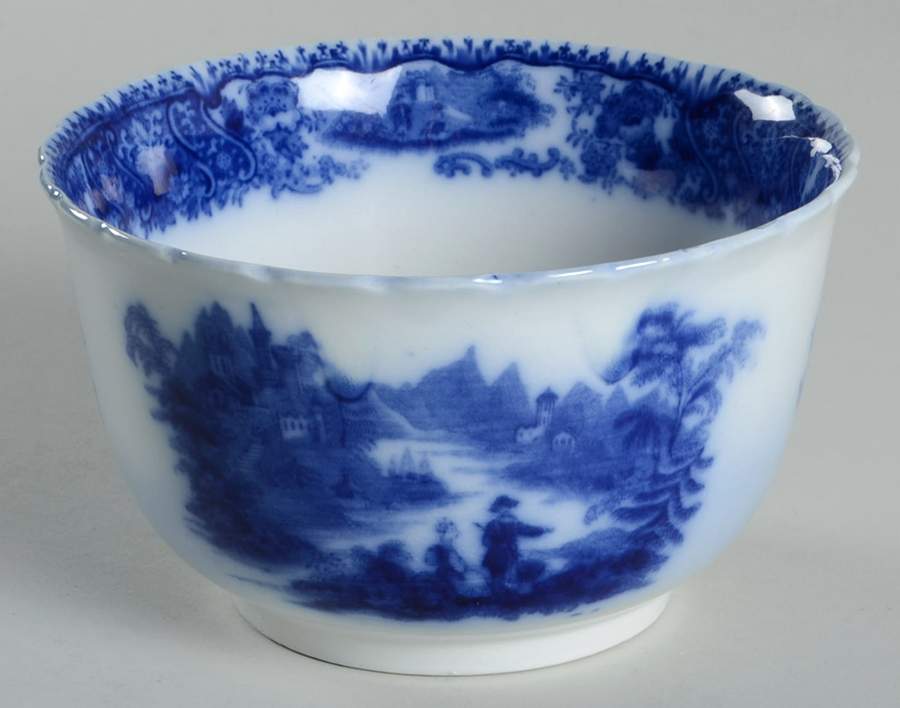 Non Pareil (Flow Blue) Cranberry Bowl by Burgess & Leigh-1