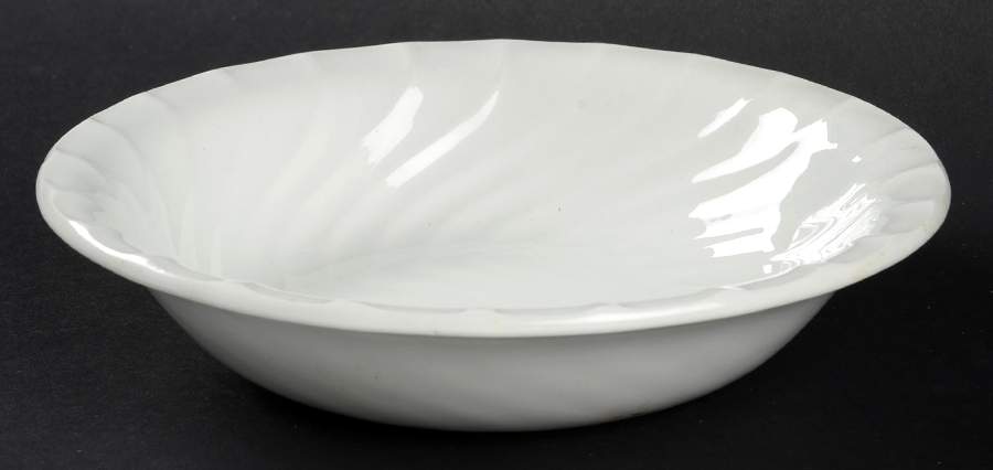 Queen's White Coupe Cereal Bowl by Burgess & Leigh-1