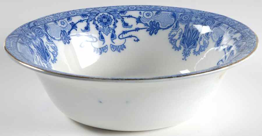 Raleigh (Flow Blue) 9" Round Vegetable Bowl by Burgess & Leigh-1