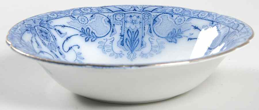 Raleigh (Flow Blue) Coupe Cereal Bowl by Burgess & Leigh-1