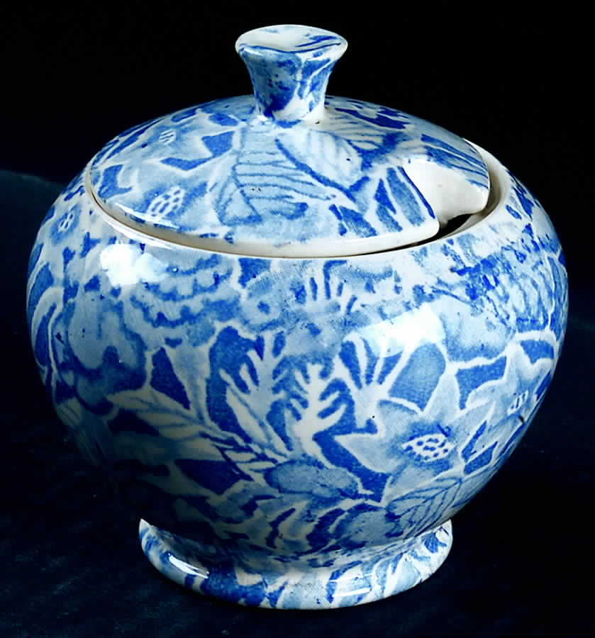 Scilla Blue Jam/Jelly & Lid by Burgess & Leigh-1