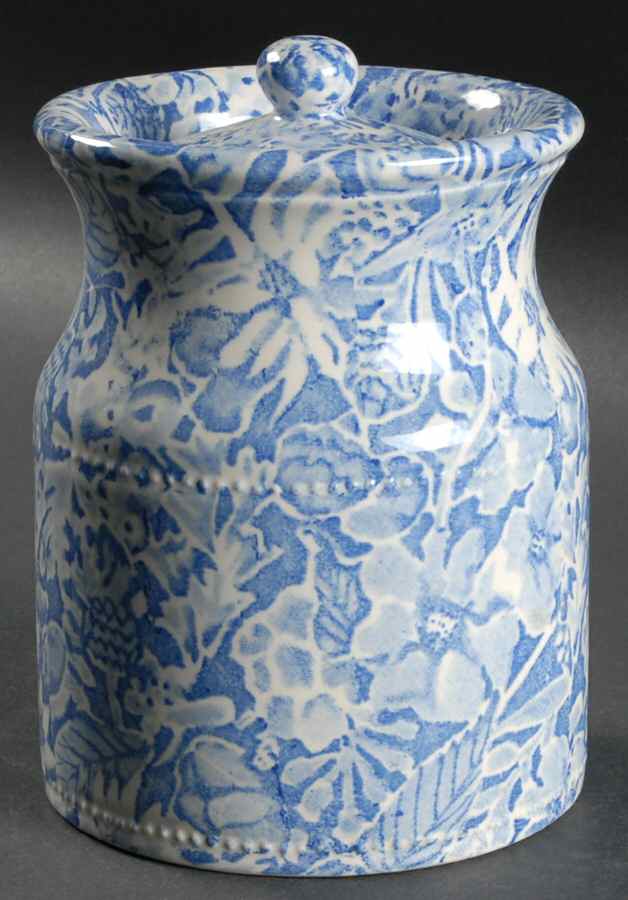 Scilla Blue Medium Canister & Lid by Burgess & Leigh-1