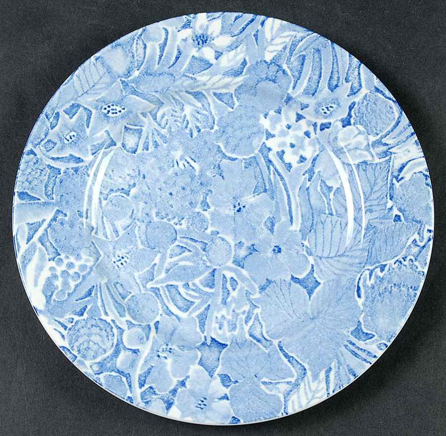 Scilla Blue Bread & Butter Plate by Burgess & Leigh-1