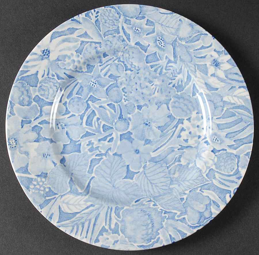 Scilla Blue Salad Plate by Burgess & Leigh-1