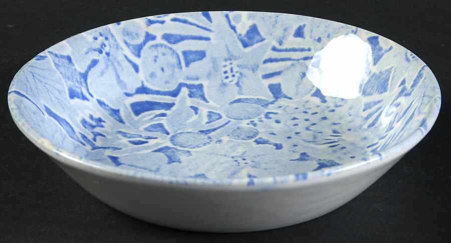Scilla Blue Fruit/Dessert (Sauce) Bowl by Burgess & Leigh-1