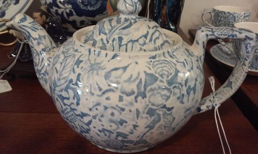 Scilla Blue Teapot & Lid by Burgess & Leigh-1