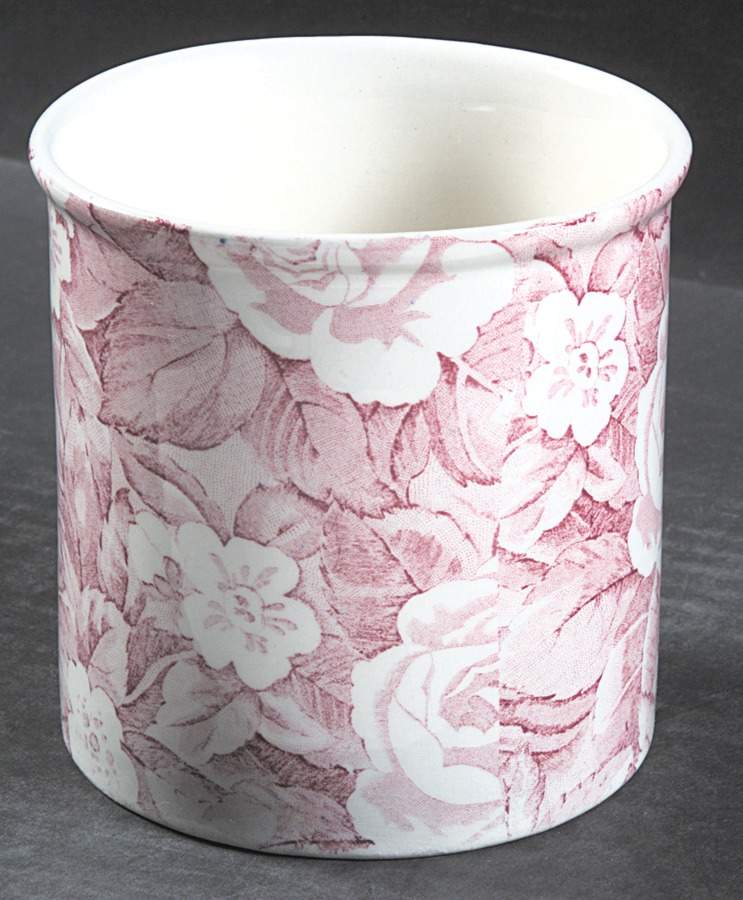 Victorian Chintz Pink Medium Open Crock by Burgess & Leigh-1