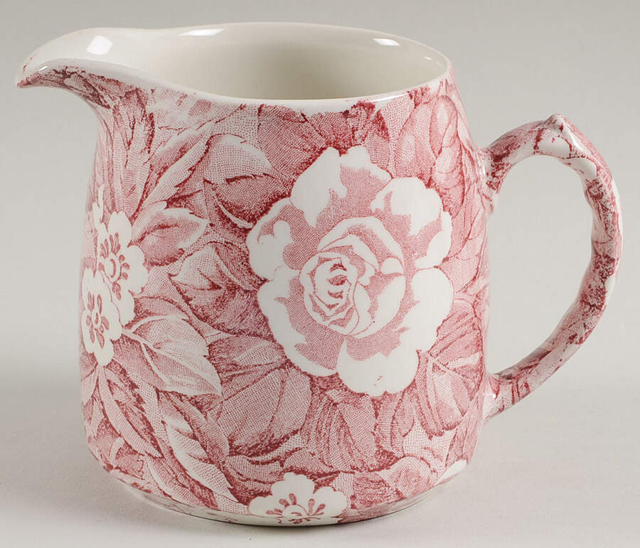 Victorian Chintz Pink 16 Oz Pitcher by Burgess & Leigh-1