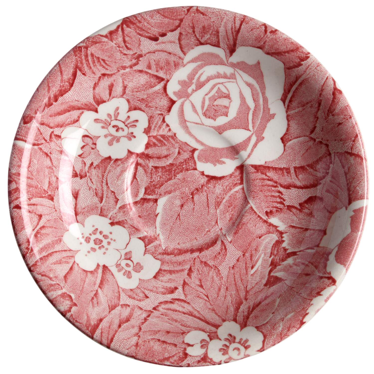 Victorian Chintz Pink Saucer by Burgess & Leigh-1
