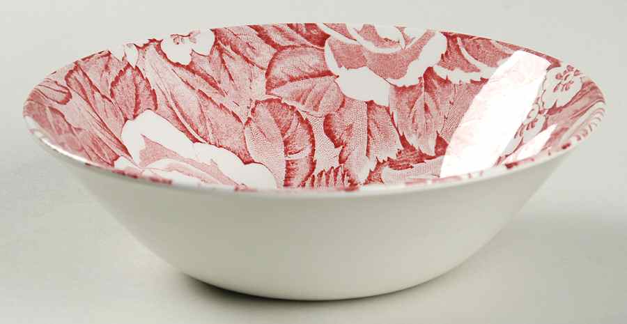 Victorian Chintz Pink Coupe Cereal Bowl by Burgess & Leigh-1