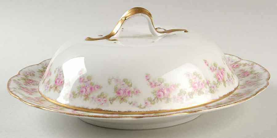 Bridal Wreath Pancake Dish & Lid by Bawo & Dotter-1