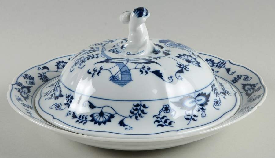 Blue Danube Pancake Dish & Lid by Blue Danube (Japan)-1
