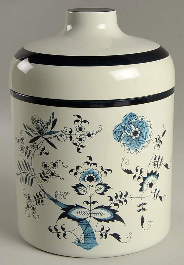 Blue Danube Large Lacquer Canister & Lid by Blue Danube (Japan)-1