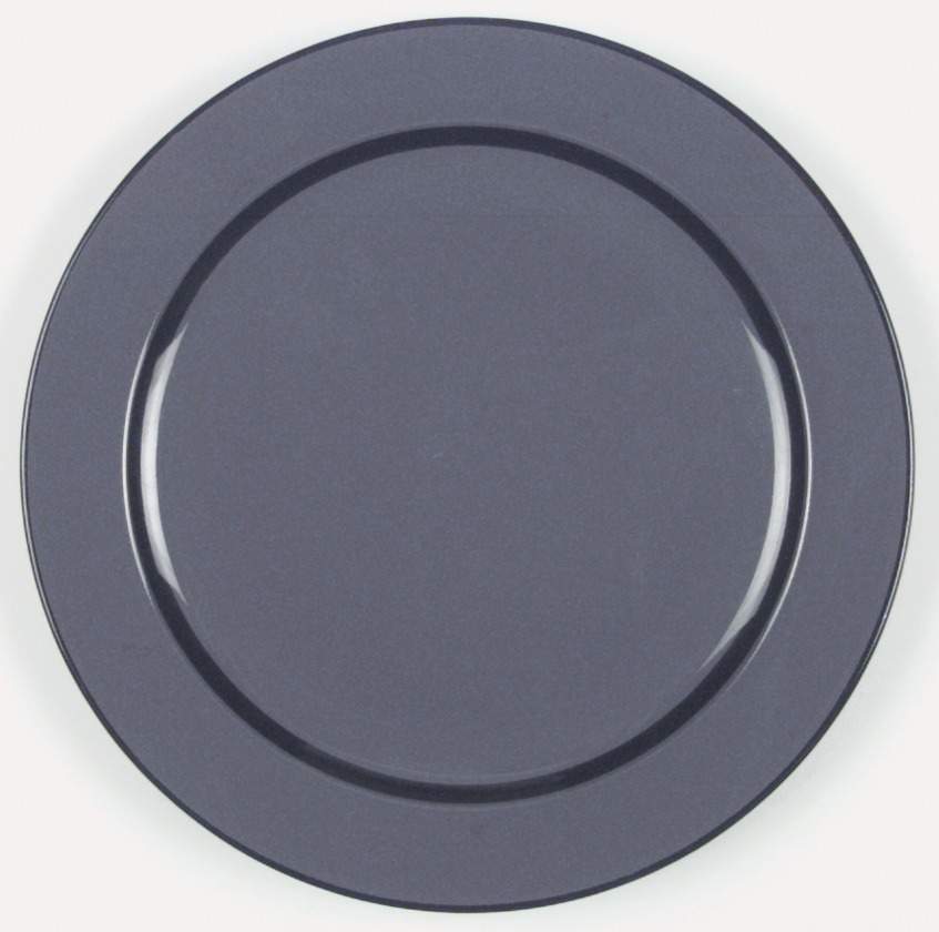 Optics Gray Black Dinner Plate by Block-1
