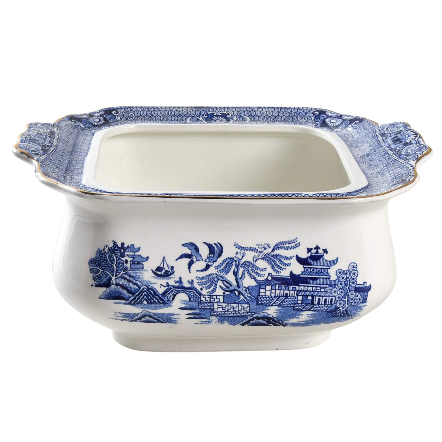 Willow Blue (Gold Trim) Tureen No Lid by Burgess & Leigh-1