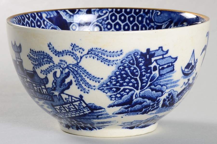 Willow Blue (Gold Trim) Mini Open Sugar Bowl by Burgess & Leigh-1