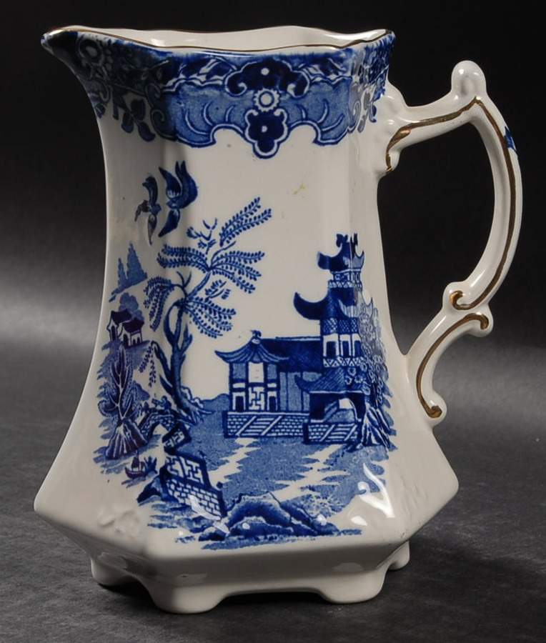 Willow Blue (Gold Trim) 16 Oz Jug by Burgess & Leigh-1