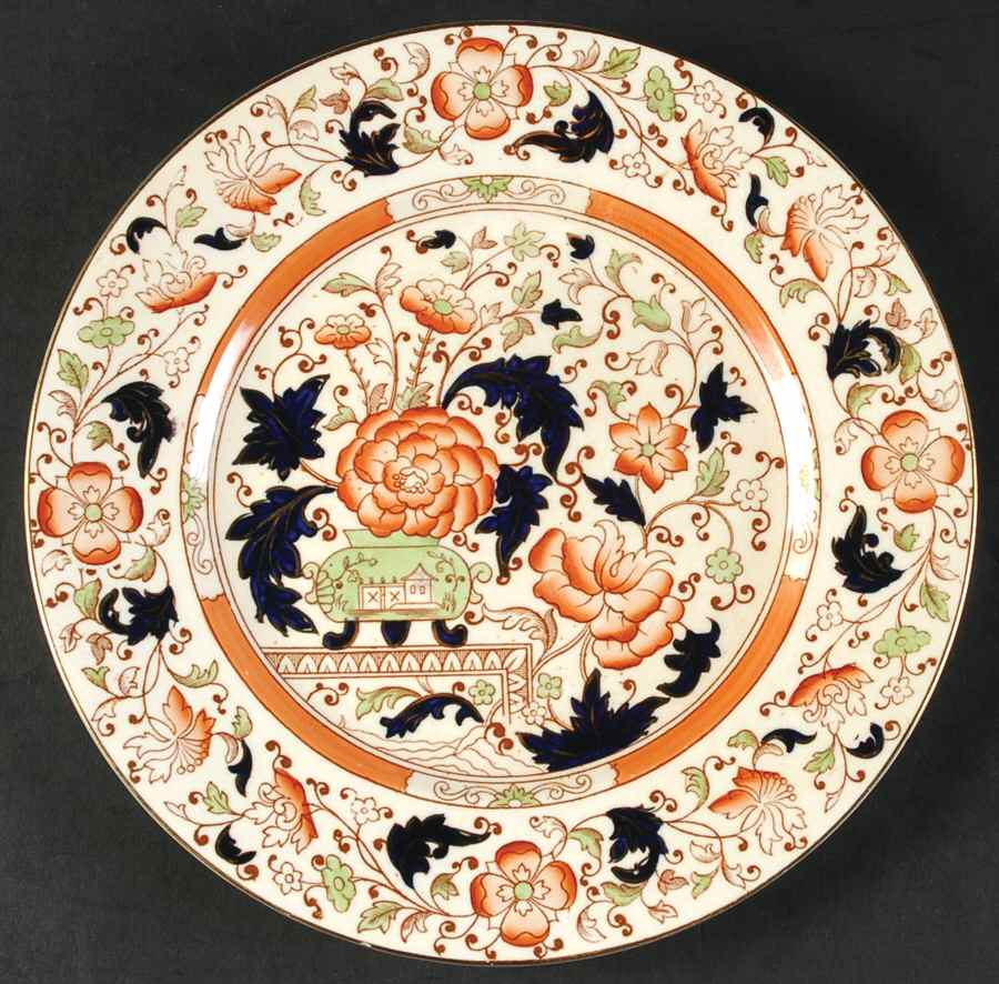Gordon Rust Luncheon Plate by Burgess & Leigh-1